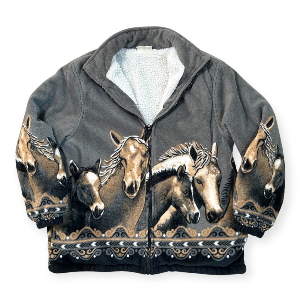 Horse Teddy Jacket rodeo cowgirl soft jacket